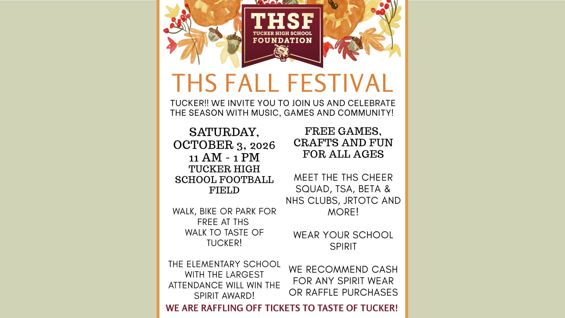 THS Fall Festival